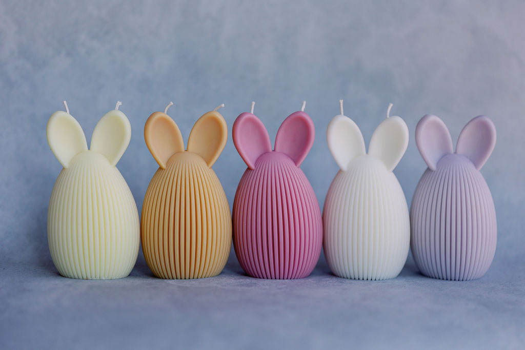 Striped Easter Bunny egg