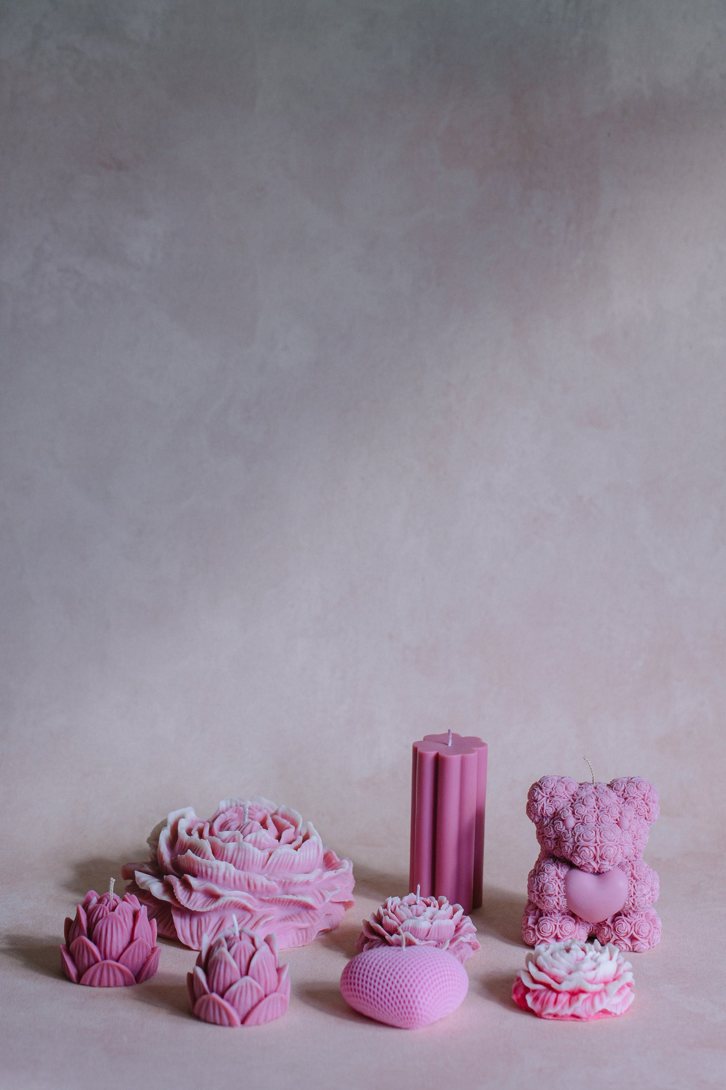 Clover pillar candle