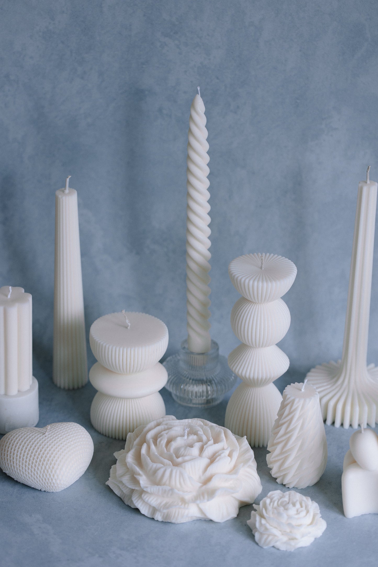 Giant Ribbed Pillar Candle