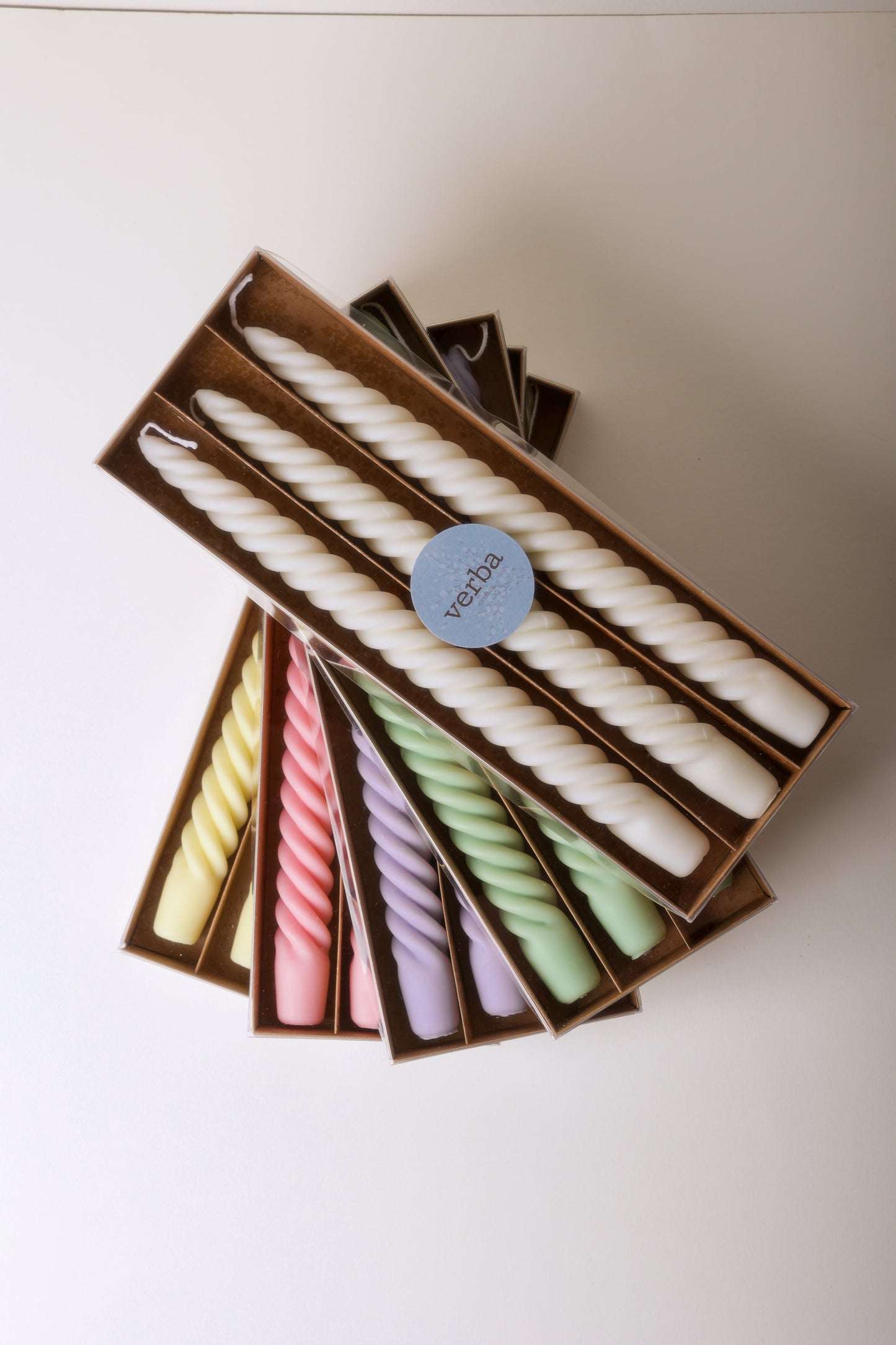 11,5 inch Twisted Taper Candle in gift box