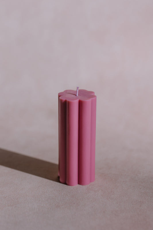 Clover pillar candle